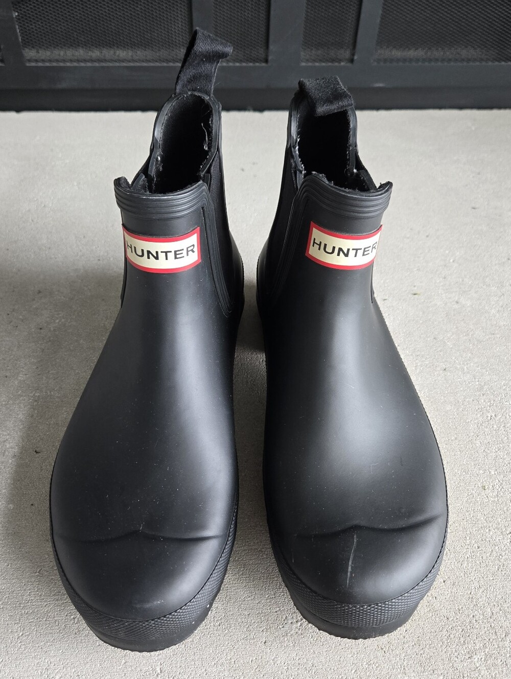 Hunter Black Chelsea Rain Boots
